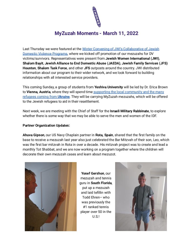 thumbnail of MyZuzah Moments – March 11, 2022